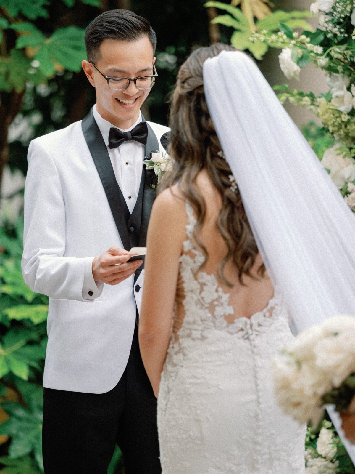 Garden Wedding Ceremony at the La Jolla Women's Club