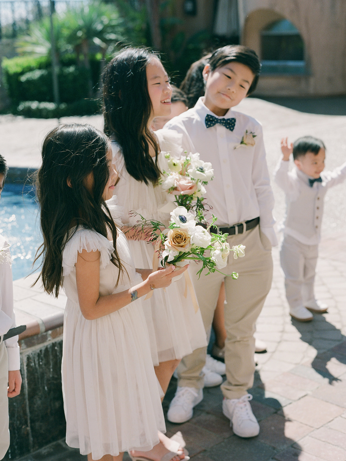 Flower girls at the Lane in San Diego