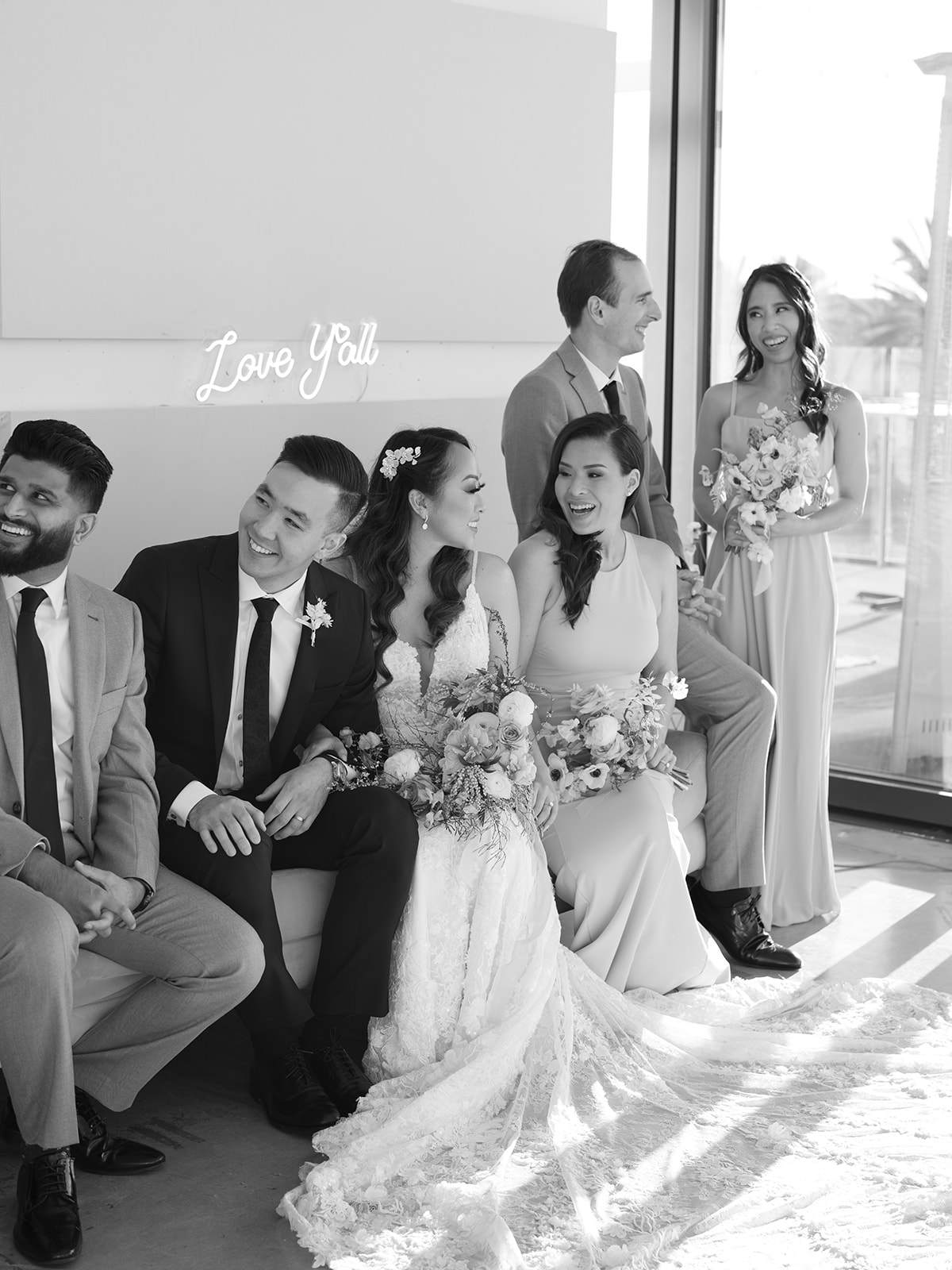 Bridal party at the Lane in San Diego